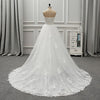 CW500 : 2in1 sweetheart wedding dress with a removable train