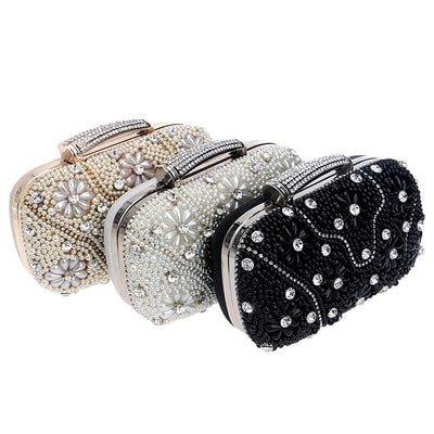 CB204 Pearls Bridal clutch Bags (3 Colors)