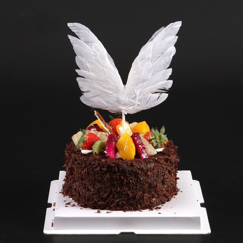 Baby Angel Feather Wing Cake Toppers Wedding Birthday Party Cake