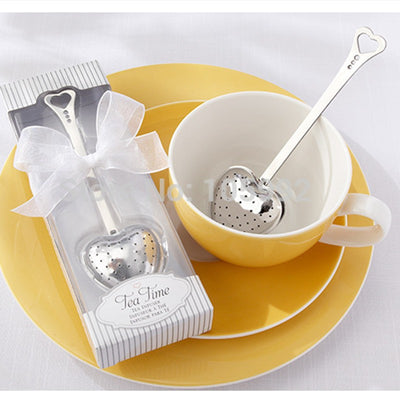 DIY205 : 20pcs/lot heart shape tea infuser tea wedding souvenirs
