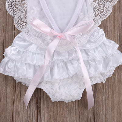 Cute Newborn Infant Baby Girl Clothes Lace Tutu Romper Sleeveless Cake Sunsuit Outfits