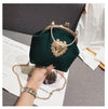 CB79 Vintage Velour Heart Design Prom Clutch Bags( 5 Colors)