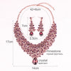 BJ132 Indian style Bridal Jewelry sets :necklace+Earrings(4 Colors)