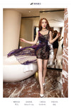 MX337 Korean style embroidered sequin Club dresses ( 4 Colors )
