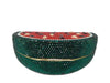 CB32 Watermelon shape crystal Bridal Clutch Bag