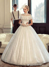 CW216 Vintage high neck Wedding Gowns
