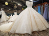 HW05 Glamorous Glitter off shoulder Wedding dresses
