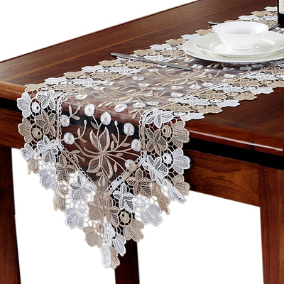 DIY363 Embroidered table runner for Wedding & Home decoration