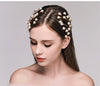 BJ48 : 2pcs Vintage pearls plant shape Bridal Hair Jewelry