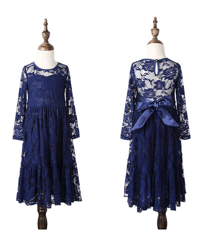 FG430 Lace flower Girl dresses ( 4 Colors )