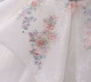CG52 Vintage flowers Embroidery Bridal Dress
