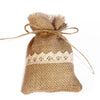DIY352 : 10Pcs/lot Burlap with lace Gift Bags