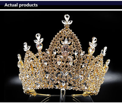 BJ218 Luxury Wedding Crowns (Silver/Gold)