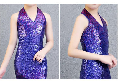 FG332 Sequin gradient color Girl Pageant Dress
