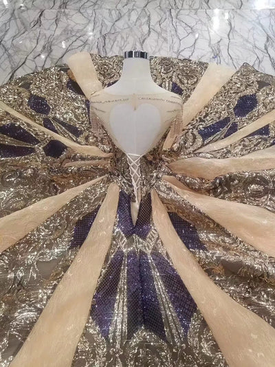 CG145 Real Photo Dubai style Pageant gown