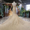 HW52 Luxury Spaghetti Straps mermaid wedding dress with jacket
