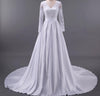 CW26 Plus Size long Sleeves Lace Wedding Dress