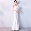BH153 White strapless Big Bow Homecoming Dress
