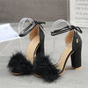 BS125 Feathers Bridal heels ( 3 Colors)
