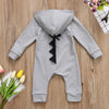 Baby Boy Girl 3D Dinosaur Costume Solid pink gray Rompers warm spring autumn cotton romper Playsuit Clothes
