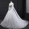 CW146 Real Photo Long sleeve Crystal beaded Wedding dress