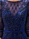 LG109 Luxury Half Sleeve  beaded Evening Dresses (3 Colors )