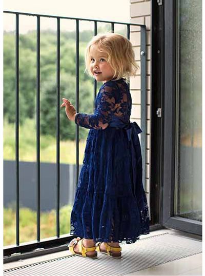 FG430 Lace flower Girl dresses ( 4 Colors )