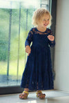 FG58 Long sleeve Lace Flower girl Dress (2-12 Years)