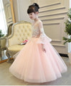 FG155 Luxurious off the shoulder flare sleeves Princess Girl Dresses