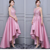 BH248 Lace satin Asymmetrical Bridesmaid Dresses (4 Colors)