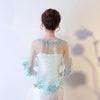 WJ11 Elegant Tulle lace Bridal Wrap