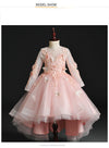 FG263: 3D Butterfly appliques Pageant Girl Dresses(3 colors)