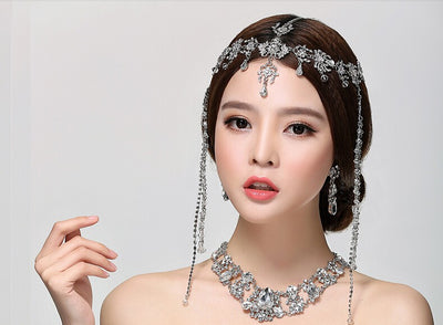 BJ40 Fashion Crystal tassel Bridal Hair ornament
