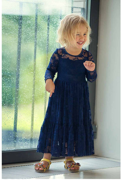 FG430 Lace flower Girl dresses ( 4 Colors )