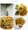 DIY189 A bouquet of 5 sunflower heads