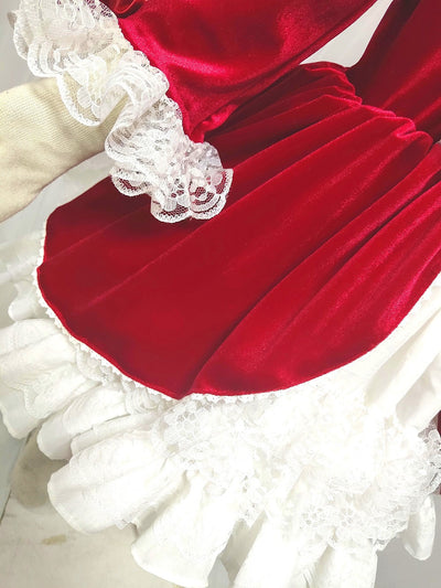 FG262 :4PCS Red Lolita Girl Dress sets(1-6 yrs)