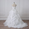 CW211 Real Photo Strapless ruffles Bridal dress