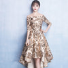 BH251 Gold sequined Bridesmaid dress