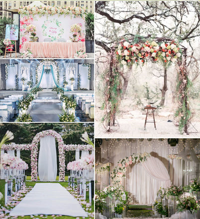 DIY86 Artificial Flower Row For DIY Wedding Decor(9 Styles)