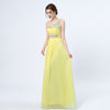 PP72 One Shoulder Crystals Beaded Prom Dresses(10 Colors)