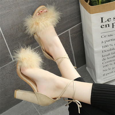 BS125 Feathers Bridal heels ( 3 Colors)