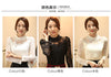 TJ05 Elegant Korean high neck Crochet Long Sleeve Blouse(3 Colors)