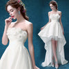 SS03 Flower Short Front Long Back Wedding Dresses