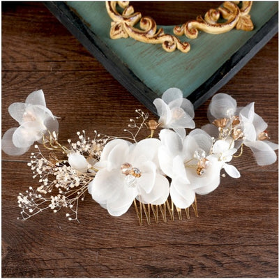 BJ550 : 3pcs/set flower bridal hair accessories