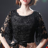 PP362 Half sleeves A-line Evening Dresses ( 3 Colors )