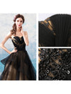 CG81 Vintage Black strapless Debutane dresses