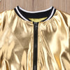 FG152 Set of cool girl metallic Jacket +Short Pant
