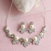 BJ146 Korean Style pearl bridal Jewelry sets(necklace+earrings+crown)