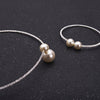 BJ372 Simple Simulated Pearl Bridal Jewelry sets (Necklace +Bracelet)