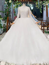 HW364 Real Pictures High quality muslim Glitter wedding dress